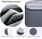 Voova Laptop Sleeve Carrying Case 13 13.6 Inch Compatible with MacBook Air 13 M1/M2/M3/M4, MacBook Pro 13/14, IPad Pro 13, Waterproof Slim Computer Cover Bag, Dark Grey