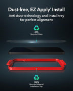 ZAGG Glass XTR3 Google Pixel 9 / Pixel 9 Pro Screen Protector - 10X Stronger with Recycled Glass, Enhanced Eyesafe Blue Light Filter, Anti-Reflective, Easy Installation