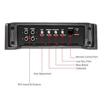 Recoil RED1200-1 2500 Watts Class-D Strappable Car Audio Mono-Block Subwoofer Amplifier, 1 Ohm Stable, Remote Bass Knob Included