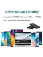 CableCreation 2-Pack USB C to USB A Cable 3.3FT, USB 3.2 Gen2 10Gbps A to C Data Cable, Android Auto Cord 3A for USB C External SSD MacBook Pro iPad, iPhone 16/15, Pixel, 1.0m Gray