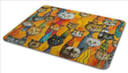 Non-Slip Rubber Mouse Pad,Funny Watercolor Cartoon Tie Cat Mouse pad (9.5 inch x 7.9 inch) …