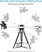 Proaim Cambird Pro 4-in-1 Gear. 6ft Video Camera Slider. Portable Mini Jib. Tower. Hi-hat .Vertical Payload - 10kg / 22lb. Horizontal Payload: 12kg / 26lb. (SL-CBPR-01)