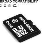 Micro Center 16GB Class 10 Micro SDHC Flash Memory Card with Adapter for Mobile Device Storage Phone, Tablet, Drone & Full HD Video Recording - 80MB/s UHS-I, C10, U1 (5 Pack)