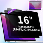 2 Pack Privacy Screen Compatible with MacBook Pro 16 Inch Screen Protector (2021-2024, M1, M2, M3, M4), Anti Blue Light Glare & Anti Scratch Computer Privacy Shield for Mac Pro 16.2"