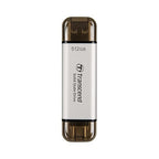 Transcend 512GB USB C External SSD, Up to 1,050MB/s, USB 3.2 Gen 2 Flash Drive, 2-in-1 Memory Stick Type C &Type A, Thumb Drive Photo Stick for Windows, Mac, iPhone, iPad, Android, Tablet&PC, Smart TV