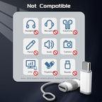 4 Pack Lightning to USB C Adapter for iPhone 15/16/16 Pro Max/Plus Samsung S24 Support Charging & Data Transfer,Type C Charger Connector Cable-NOT Support Audio/OTG/Headphone/Earbud/Apple -Pencil