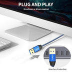 USB to USB Cable 3FT,Durable Braidedfor USB 3.0 Male to Male Type A to Type A Cable Data Transfer Compatible with Hard Drive, Laptop, DVD Player, TV, USB 3.0 Hub, Monitor, Camera