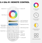 HUSUKU RS Series RGB CCT LED Controller Kit (R1+S1), 12-24V 180W-360W, RF Wireless Remote Control / 5-in-1 WiFi Controller Compatible with Alexa Google Home Smart Life Tuya Smart APP Control
