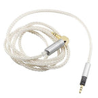 Youkamoo 3.5mm Right Angle 8 Core Silver Plated Copper Braided Replacement Upgrade Cable Compatible for Sennheiser Momentum 2.0 Momentum 3 HD1 Over-Ear On-Ear Headphones, 4ft 1.2m
