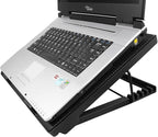 Laptop Cooling Pad 17inch 15.6 14 13 12inch Gaming Cooler Pad Chill Mat 5 Quiet Fans LED Lights and 2 USB 2.0 Ports Adjustable Mounts Laptop Stand Height Angle