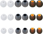 Earbud Replacement Tips Silicone Earbud Tips Earbud Covers Fit for in-Ear Headphones (Inner Hole 3.8mm -5.1mm) Ear Tips Earbud Rubber Tips 9 Pairs S/M/L