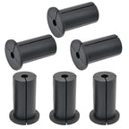 6pc Starlink Cable Grommet 1" Silicone Waterproof Wall Hole Pass Through Split Cable Bushings for TV Wire Ethernet Cord, Starlink Cable Routing Kit Accessories, 52.5mm/2.07" Ht, Black