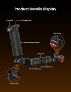 hohem Adjustable Sling Handgrip Gimbal Sling Handle for iSteady M7/iSteady M6/iSteady MT2, Ergonomic Grip for Low Angle Shots, L-Shaped Lever, BH-01