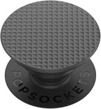 PopSockets Phone Grip with Expanding Kickstand, Adhesive Grip - Knurled Texture Black