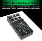 Passive Stereo Volume Controller, XLR 2 Input 2 Output Stereo Studio Controller, Plug and Play for Studio Speakers, Home Audio with Metal Interfaces, Great for Live Performance