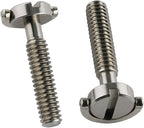 E-outstanding D Ring Hinged Screw 2PCS 1/4-20 Thread D-Ring Stainless Steel Camera Fixing Screws for Camera Tripod Monopod QR Plate 30mm Length