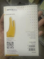 XENCELABS Drawing Glove, Breathable Artist Glove for Drawing Tablet, Two Fingers for Left Right Hand Black Size L