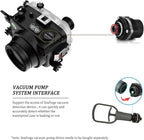 Seafrogs Underwater Housing for Sony a6700 with FL28 Flat Port, [40M/130FT] Waterproof Scuba Housing Case for Sony ILCE-6700 with FE E10-18mm F/4 OSS, FE 28-60 mm F4-5,6