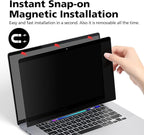 Magnetic Privacy Screen Protector for MacBook Pro 13.3 Inch (2017-2022 M1, M2), Removable Anti Glare Anti Blue Light Anti Spy Screen Filter