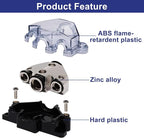 1pc Distribution Block 1 in 3 Ways Out Power Distribution Block Car Audio 1x4 Gauge Input 3x8 Gauge Output Ground Distribution Block for Automotive