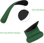 MOSISO Wrist Rest Support for Mouse Pad & Keyboard Set, Ergonomic Mousepad Non-Slip Base Home/Office Pain Relief & Easy Typing Cushion with Neoprene Cloth & Raised Memory Foam, Jungle Green