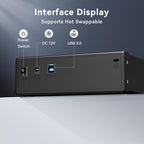 5.25" Blu-Ray/CD/DVD SATA Drive enclosure with USB A/C 3.0, 5.25 drive enclosure, Optical Drive Enclosure, Aluminum Alloy, Hot swappable(Optical Drive not included)