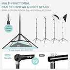 10.2x10Ft Heavy Duty Backdrop Stand, MSKIRA Adjustable Backdrop Support System Kit, Photoshoot Background Stand for Parties, Advertising Display with 6 Clamps, 4 Clips, 2 Sandbags, Carry Bag