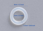 150PCS Rubber O Ring Switch Dampeners Damper for Mechanical Keyboard, Clear Cherry MX Switch Keyboards Keycap Dampers