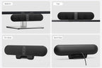 Computer Speakers for Desktop PC Monitor, USB Plug-in, Wired, Computer Soundbar for PC, Laptop Speakers with Adaptive-Channel-Switching, Loud Sound, Deep Bass, USB C Adapter, Easy to Clip on Monitor