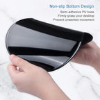ITNRSIIET Ergonomic Mouse Pad with Gel Wrist Support Small Wrist Rest Smooth Surface Non-Slip PU Base Comfortable Office Supplies Pain Relief, 8.7 x 7.2 inches, Golden Butterfly