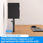 suptek Clamp-on Speaker Stand Desk Mount Set, Height Adjustment, Swivel, 9.6 x 8.8 inch Trays, Universal Audio Holders for Computer and Bookshelf Speakers, Elevated Sound, 2 Pack, Black, SDM001G