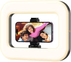Rechargeable Ring Light Without Stand, Cordless Square Ring Light for 360 Photo Booth Accessories, Phone Video Stabilizer for iPhone with 4000mAh Built-in Battery for Video Recording Streaming