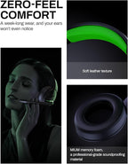 acer Wireless Gaming Headset, PS5 Headset with 2.4GHz for Ps5, Ps4, PC, Switch, Bluetooth 5.3 + 100Hrs Gaming Headphones with Noise Canceling Mic for Laptop, Mobile, Mac, 50mm Drivers (Green)
