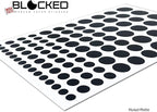 BLOCKED Stackable Webcam/Camera Vinyl Covers | 95 Low-Tack Restickable Webcam Sticker | 5-Sizes | Black 95-Pack (Muted Matte)