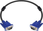 PASOW VGA to VGA Monitor Cable HD15 Male to Male for TV Computer Projector (1.5 Feet)