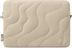 tomtoc 360 Protective Puffy Laptop Sleeve for 15-inch MacBook Air M4/A3241 2025, M3/A3114 2024, M2/A2941 2023, 15-inch Surface Laptop 7th(Copilot+ PC)/6/5/4/3, Quilted Puffer Soft Computer Case Bag