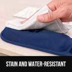 GORILLA GRIP Silky Gel Memory Foam Keyboard Wrist Rest for Computer and Mouse Pad, Ergonomic Design Typing Support, Desk Office Supplies, Hand & Arm Mousepad Cushion and Coaster 3 Piece Set Navy Blue