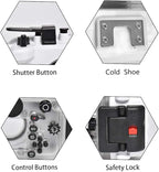 Seafrog WPC-TG6 Waterproof housing case Underwater Diving 195FT/60M Works for Olympus TG-6 Cameras White(Housing + Red Filter)