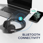 Yealink BH70 Dual Wireless Bluetooth Headset with Mic for Work, Teams Certified, up to 35h Talk Time, 147g All-Day Wearing Comfort, USB-C/A