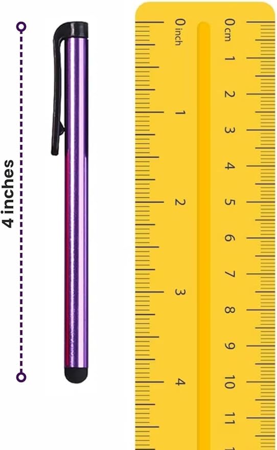 Stylus Pens for Touch Screens, 300 Pieces Stylists Pack Universal Colorful Long Metal, Touch Screen Pens for iPad, iPhone, Android, Galaxy, Chrome Book, Tablets, Assorted Colors All Touch Devices - 4"