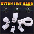 Swpeet 135 Pack 6 Sizes White Nylon Plastic R-Type Cable Clips Clamp Assortment Kit, 1/4" 5/16" 3/8" 1/2" 3/4" 1" Nylon Screw Mounting Cord Fastener Clips with 135 Pack Screws for Wire Management