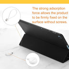 MECCANIXITY 1.8 ft Retractable Cable Lock with Latch Remote Control Security Lock with Adjustable Cord Tether Anti Theft for Laptop, TV, 200g, White, 4 Pack
