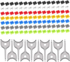 105 PCS USB Port Blockers with 10 Locks for PC, Laptop Removable Type-A Data Protection,Dust & Moisture Resistant Shield（Mixed Colors Packs Svailable for Port Sorting）