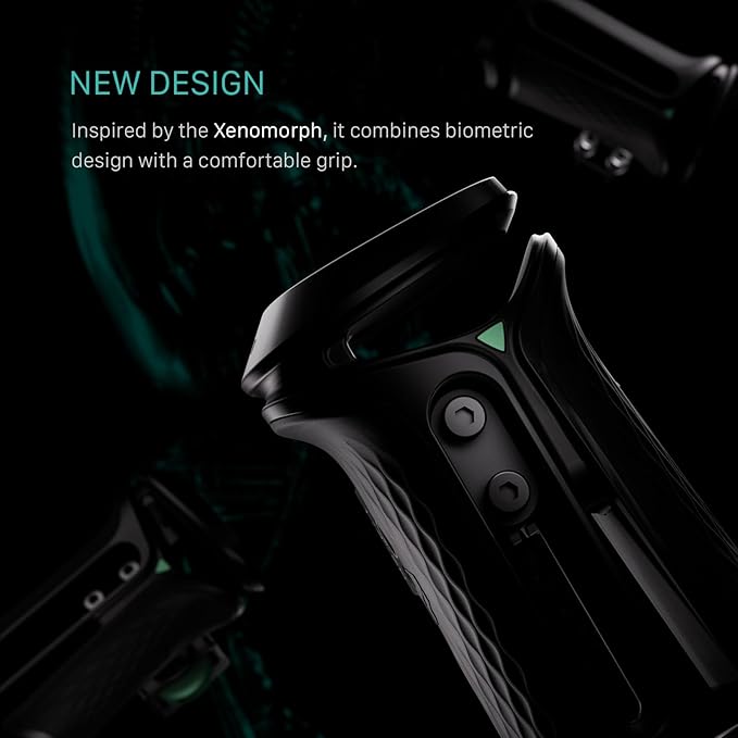 Tilta Xeno Side Handle for Filmmakers & Cameras - Black | Secure Connection & Helps Prevent Rotation | Adjustable Height | Textured Silicone Grip | Convenient Assembly (Dual 1/4″-20)
