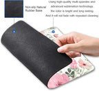 Mouse Pad, Cute Inspirational Quote with Floral Mouse Pad for Women, Washable Square Cloth Mousepad for Office Laptop, Non-Slip Rubber Computer Mouse Pads for Wireless Mouse, Psalm 46:5