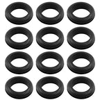 12 Pcs Rubber Grommets, 3/4" Inside Diameter 7/8" Drill Hole Rubber Wire Grommets for Wire, Firewall, Cables, Plugs