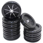 Rubber Grommets for Wiring, 1-1/4 Inch Drill Hole, 1 Inch ID, Firewall Grommets Automotive Cable Cords Hoses Protection, Double-Sided Rubber Plugs for Round Holes, 10 Pcs, 26x32 mm