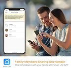 EVERSECU Tuya Smart WiFi Door Sensor Open/Close Detector App Notification Battery Operated, Compatible with Amazon Alexa, Google Assistant, No Need Hub (4pcs)