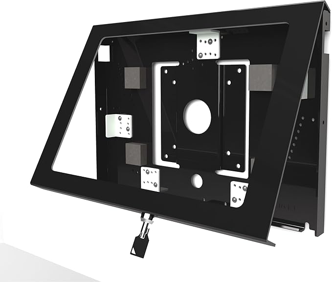 TABcare Locking Anti-Theft Metal Case for iPad Pro 13" for Kiosk, POS, Store, Show Display, Time Clock (Black, iPad Pro 13)