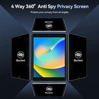360° 4 Way Magnetic Privacy Filter for iPad 9th/8th/7th Generation (10.2 Inch, 2019/2020/2021), Removable Anti-Glare Blue Light Matte Privacy Screen Protector, Anti-Scratch, Bubble-Free, Reusable